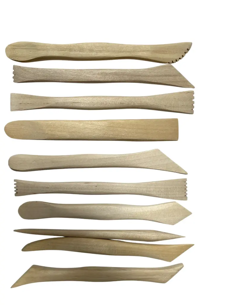 Holzbandhalter, 10er-Set, sortiert