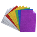Glitzernder Klebeschaum 20x30cm, 10er Pack