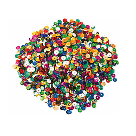 ROUND SEQUINS, 100G BAG
