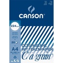 BLOC CANSON À GRAINS A3, 224 GRS