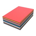 TEKENPAPIER 25 KLEUREN ASS., 500 VELLEN