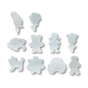 PLAQUE DE BASE FANTAISIE, LOT DE 10