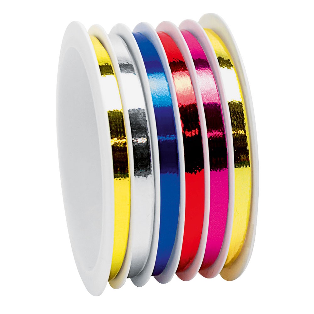 MULTIBOB RIBBON. 6X METALLIC COLORS