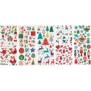 Glinsterende kerststickers