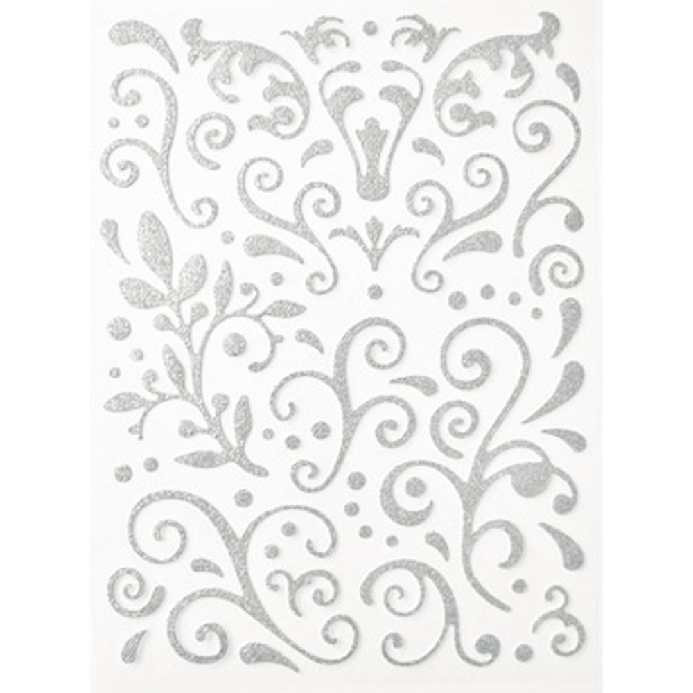 STICKERS ARABESQUES ARGENT