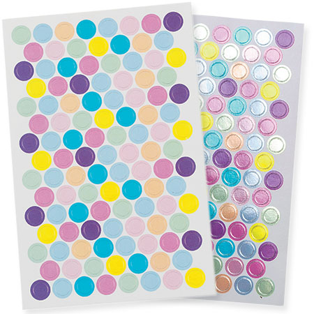 ROUND INITIAL STICKERS