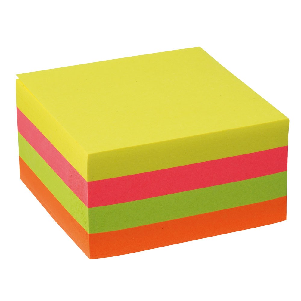 MEMO-NOTIZEN 8X8CM FARBE ASS 320F.