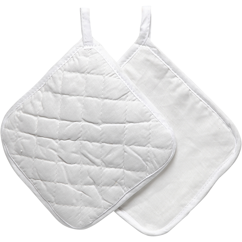 SQUARE POT HOLDER TO DECORATE, EACH