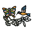 VITRAUX TIFFANY, LOT DE 24