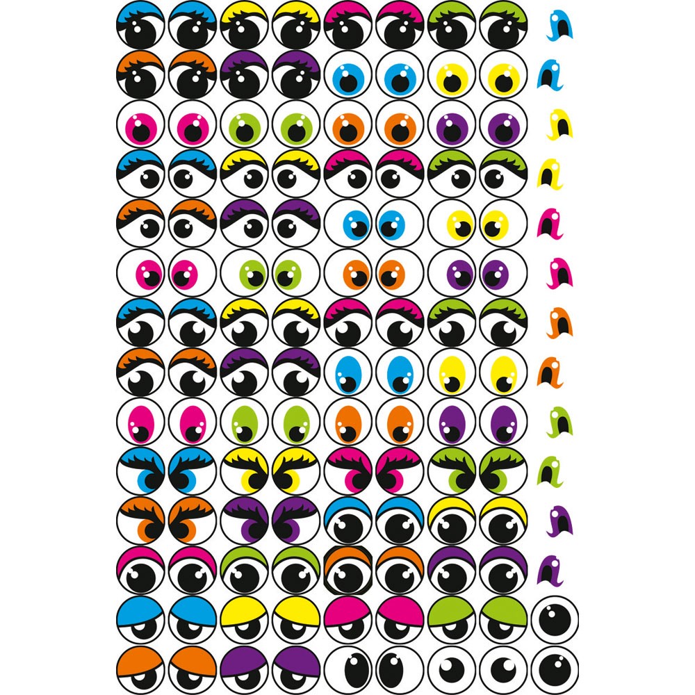 KLEBEPAPIERAUGEN, 594 AUFKLEBER