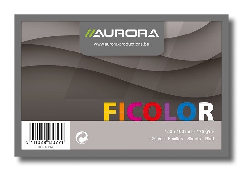 FICHES COULEURS 100X150 LIGNEES/120