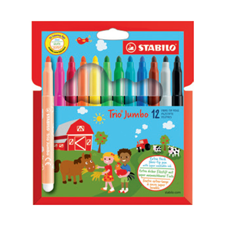 STABILO TRIO JUMBO MARKER, 12ER-BOX