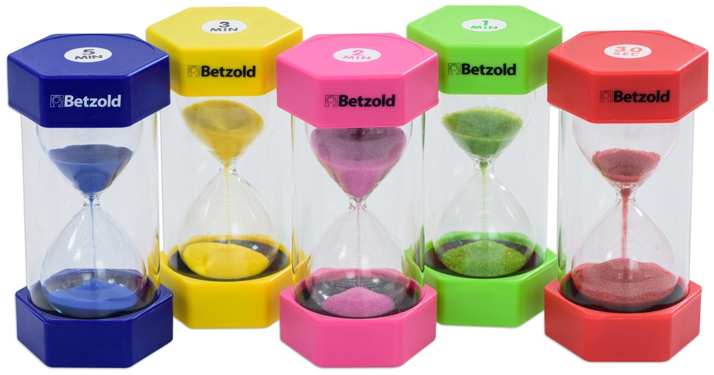RIESIGE SANDUHR-TIMER, 5ER-SET