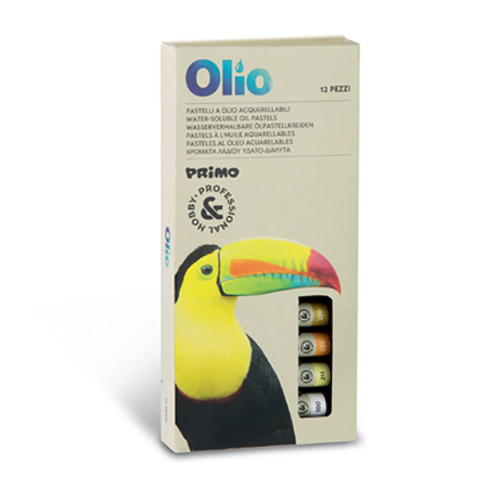WATERVERF OLIEPASTELS, DOOS VAN 12