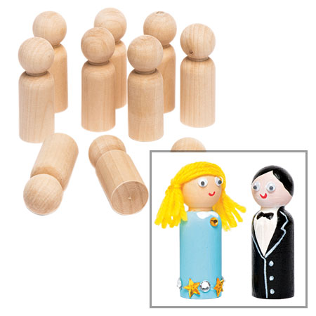 HOLZSPIELSTÄBE H.7CM/10