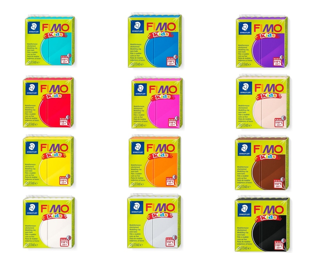 FIMO KIDS, SET VAN 12 STEENEN