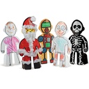 KARTONNEN FIGUREN, SET VAN 50