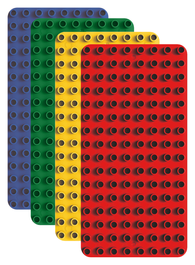 GROSSE ZIEGEL-GRUNDPLATTEN, 4ER-SET