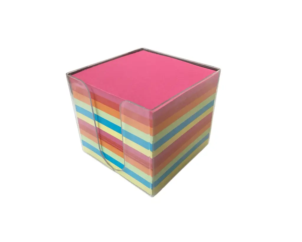 Felle kleuren kubusblok 9x9cm/700 F