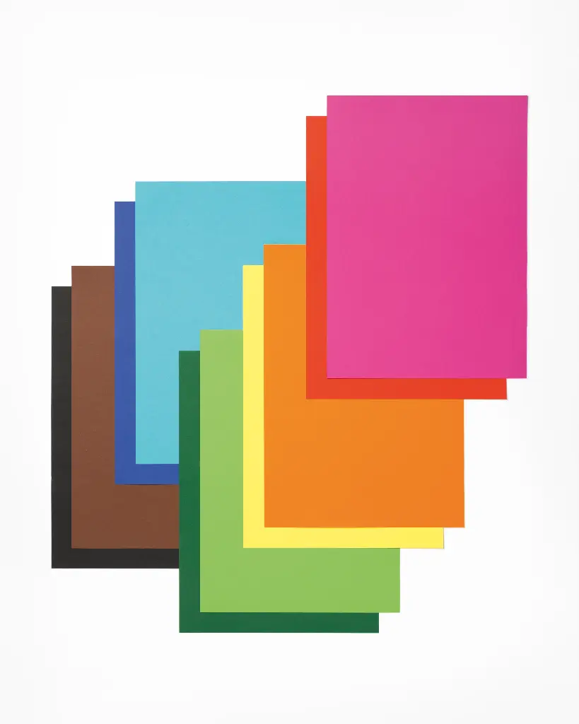 TEKENPAPIER 10 KLEUREN A3 120G, 250 VELLEN