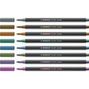 STABILO PEN 68 METALLIC MARKERS, DOOS VAN 8