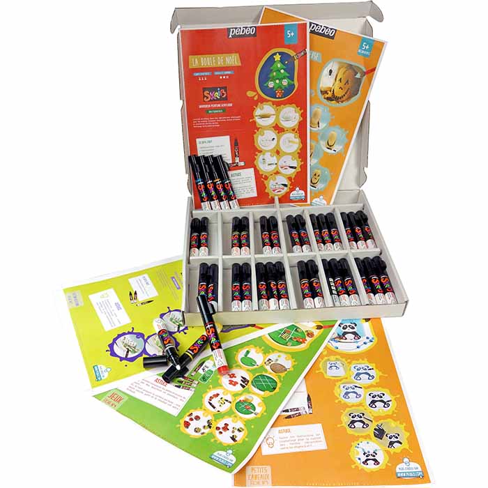 SKRIB ACRYLMARKER, BOX MIT 36 STÜCK