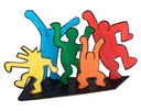 IN DE MANIER VAN KEITH HARING, SET VAN 5