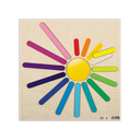 RAINBOW INSERTION PUZZLE, 12 PCS