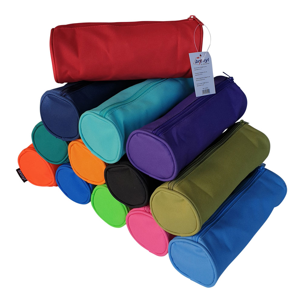 22 CM RUNDES FEDERMÄPPCHEN AUS VERSTÄRKTEM NYLON