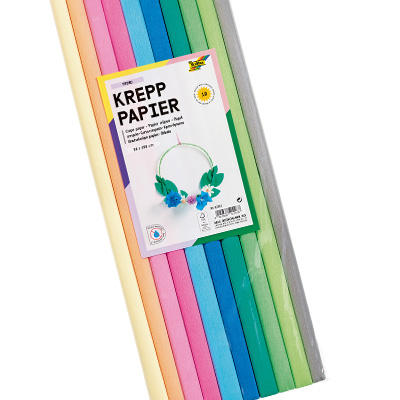 Pastellfarbenes Krepppapier, 10er-Pack