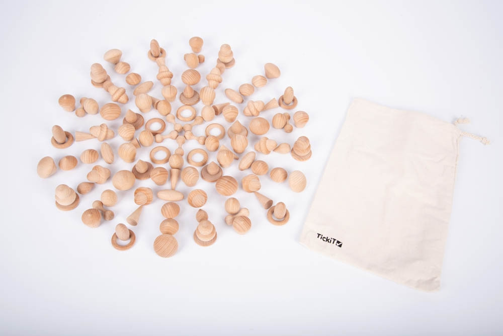 MES TRÉSORS EN BOIS NATUREL, 120 PCS