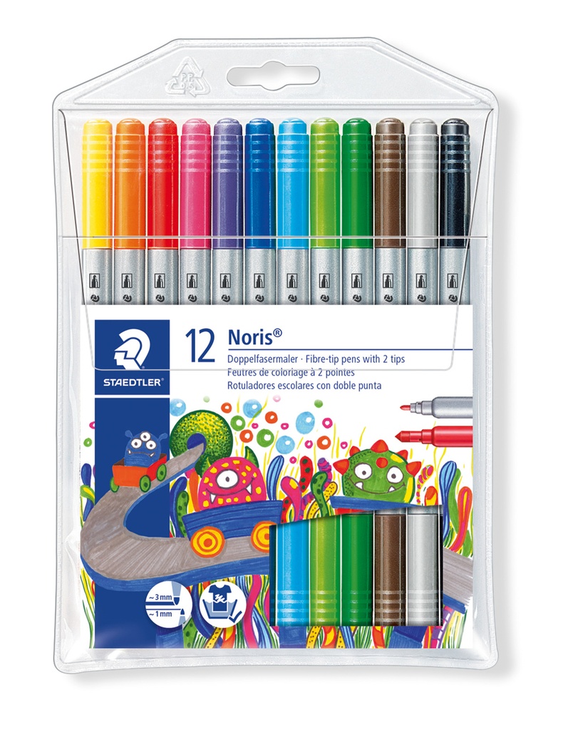 MARQUEUR DOUBLE POINTE STAEDTLER /12