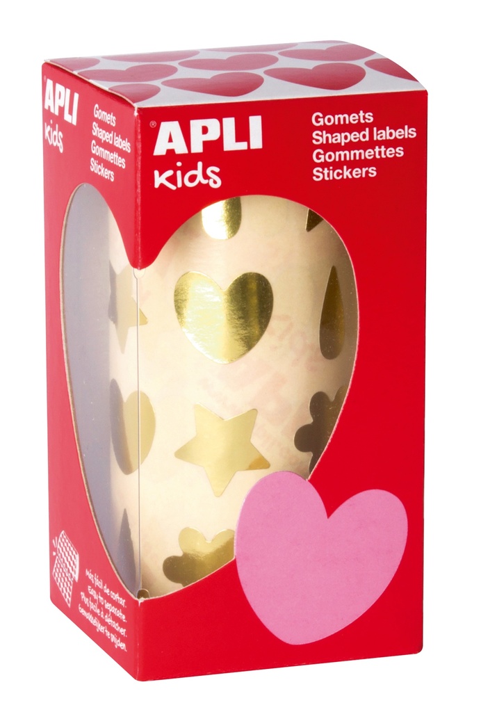 Zelfklevende stickers gouden decoratieve vormen, rol