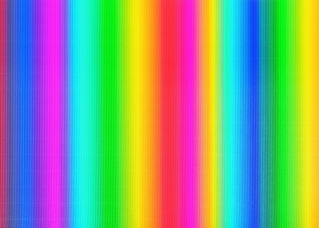 Regenbogen-Wellpappe, 50x70cm