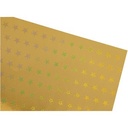 Holografischer Goldsternkarton, 50 x 70 cm