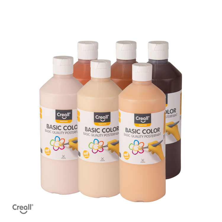 Gouache Grundfarbe, Multikulturelle Farben