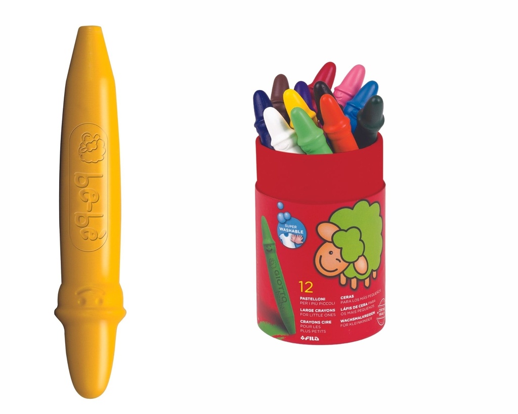 CRAYONS-CIRE MAXI BE-BÉ, LE POT DE 12