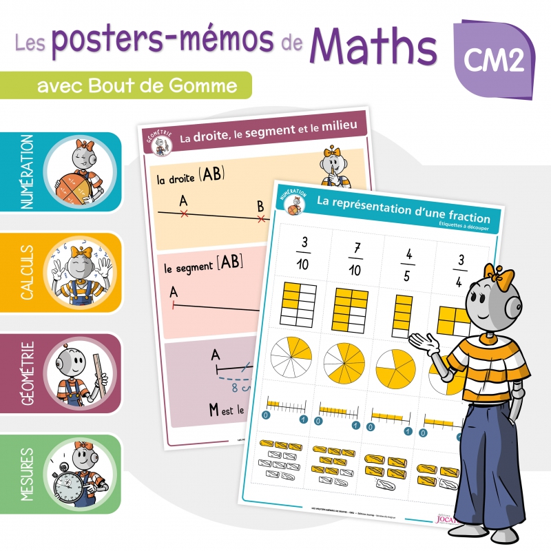 LES POSTERS-MÉMOS DE MATHS, 5-6ÈMES PRIMAIRES