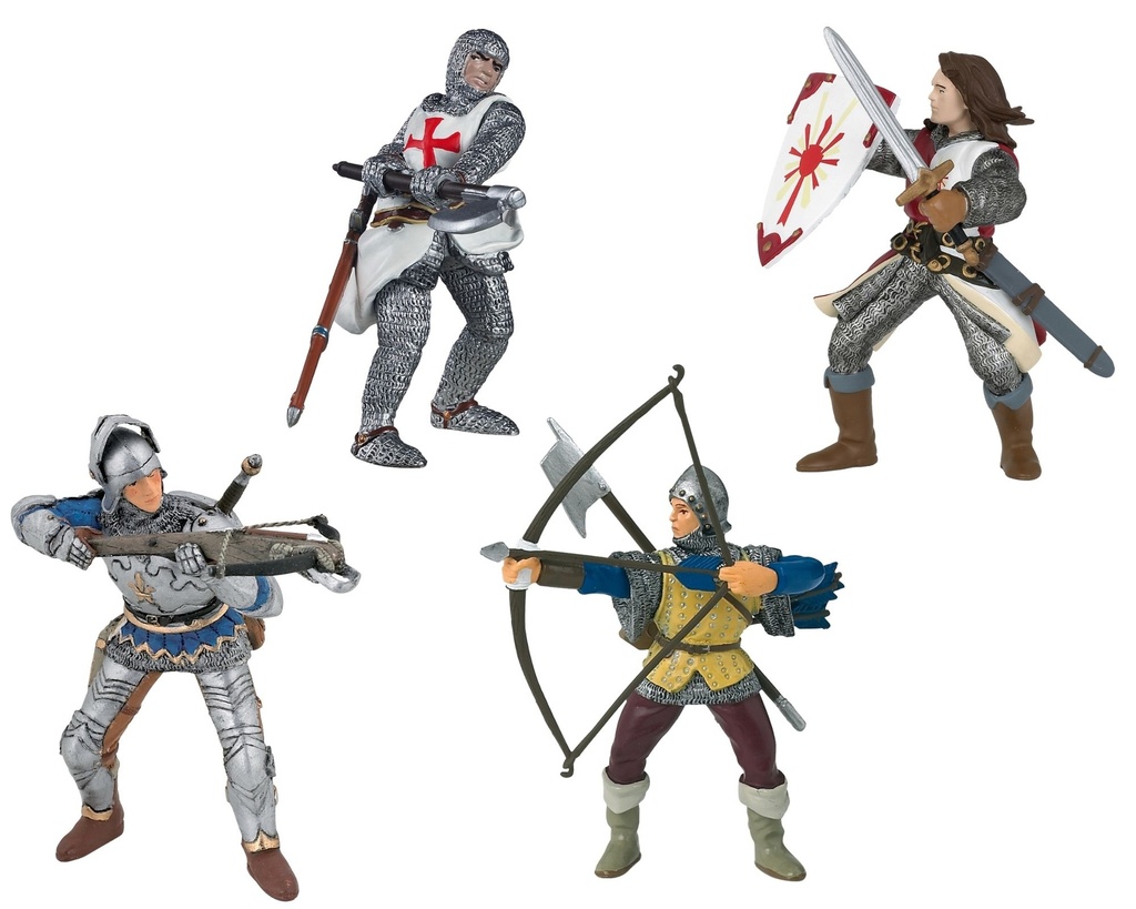 FIGURINES LES CHEVALIER SÉRIE DE 4