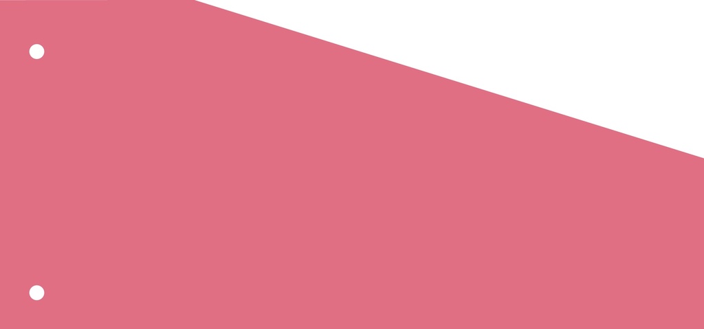 INTERCALAIRE TRAPEZE CERISE/100