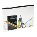 ZIP-TASCHE TRANSPARENT A4, 5ER-PACK