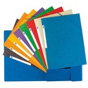 3-FLAPS CARDBOARD BINDER 10 COLORS ASS./10