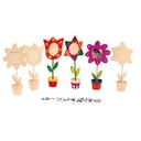 PORTE-PHOTOS FLEURS, LOT DE 12 ASS.
