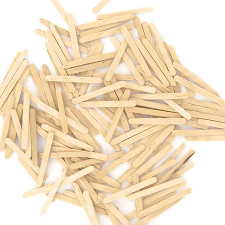 BÂTONNETS PLATS 16CM, LOT DE 100