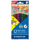 CRAYONS DE COULEURS STAEDTLER 'NORIS 185', ÉTUI 12