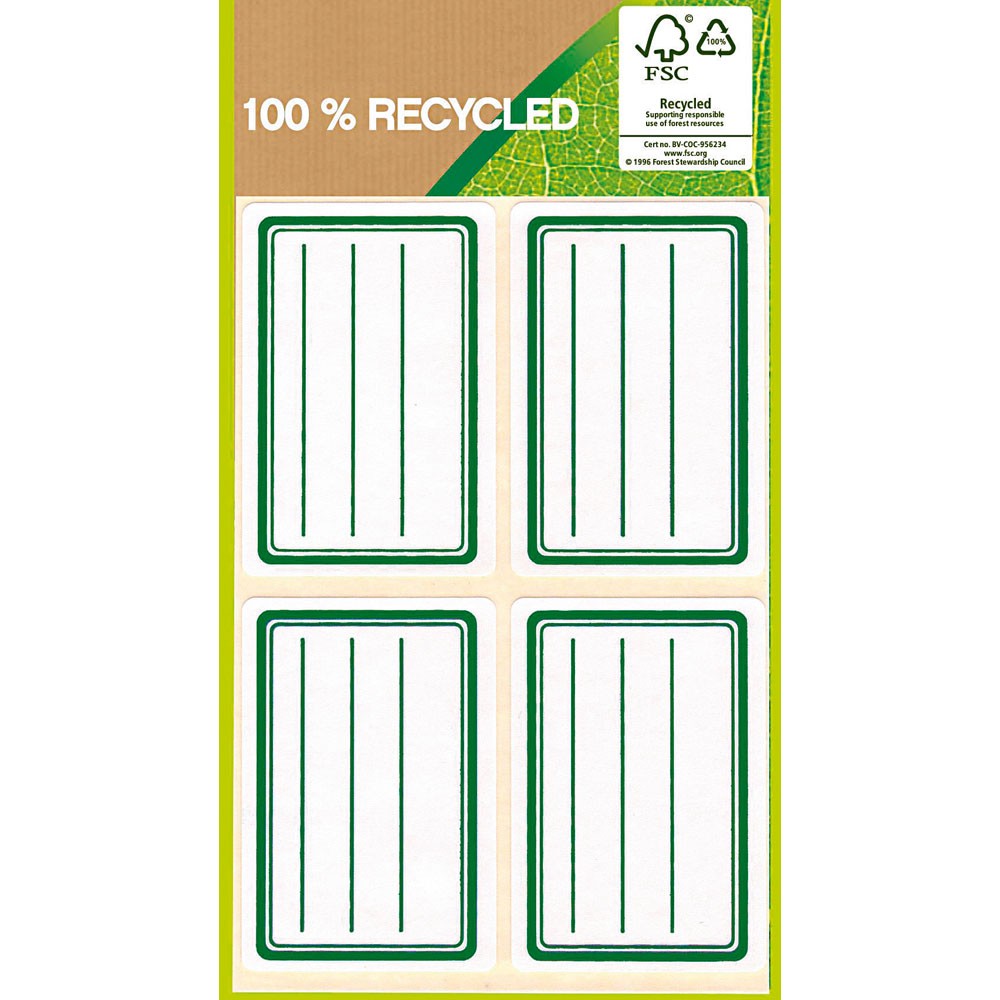 56X36 GERECYCLED ETIKET, P VAN 32