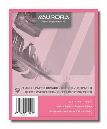 PAPIER BUVARD ROSE, 15X19 10 F.