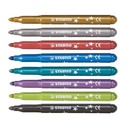 STABILO TRIO DECO METAL MARKERS, BOX OF 8