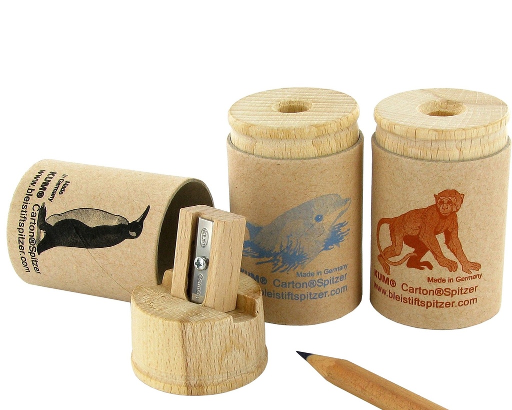 WOODEN PENCIL SHARPENER+RES.