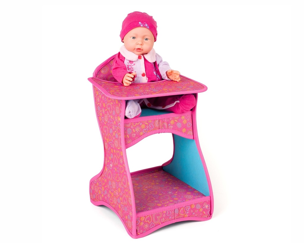 CHAISE HAUTE POUR POUPÉE EN TISSU